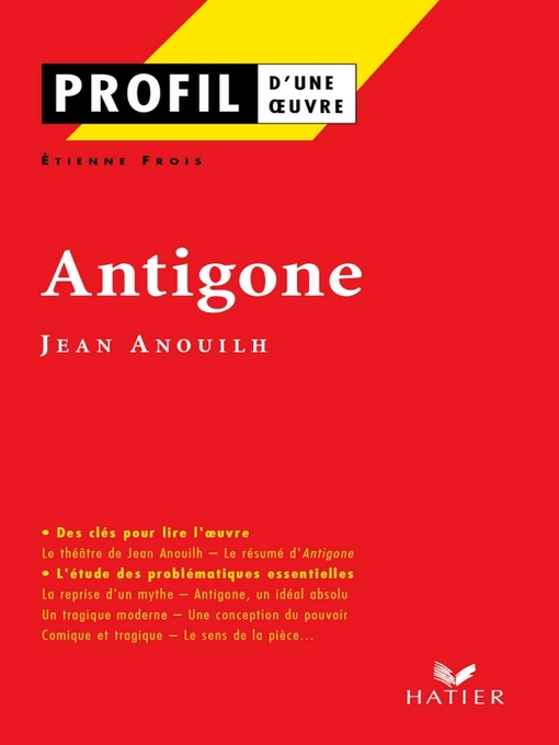 Title details for Profil--Anouilh (Jean) by Etienne Frois - Available